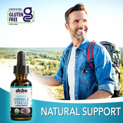 Adrenal Support Drops 1oz bottle label