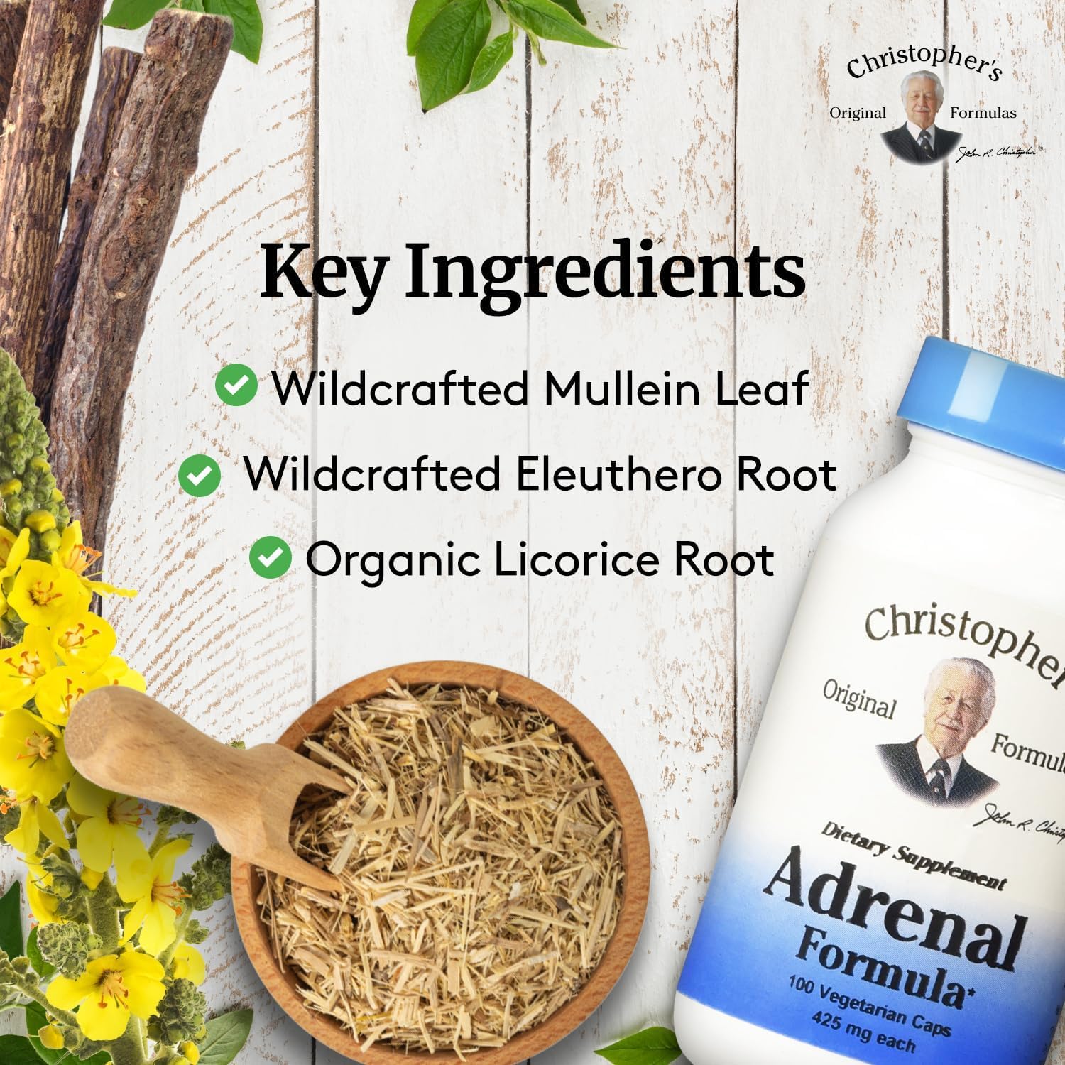 Adrenal Formula bottle on a white background