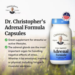 Made in the USA Adrenal Formula packaging information