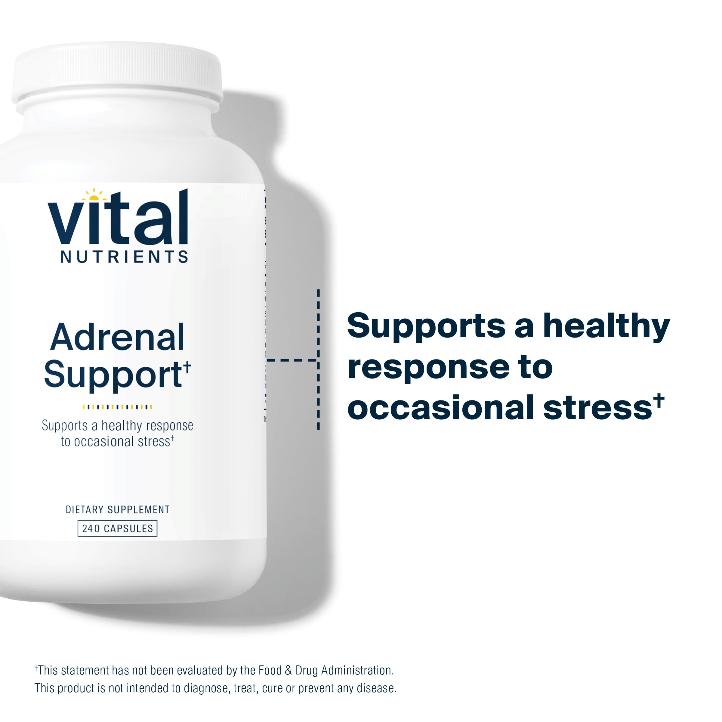 Adrenal Support capsules poured from bottle