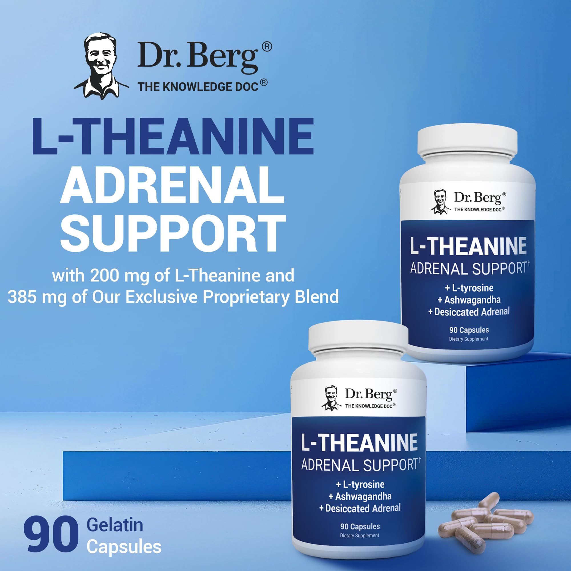 Adrenal-support ingredients including zinc and copper
