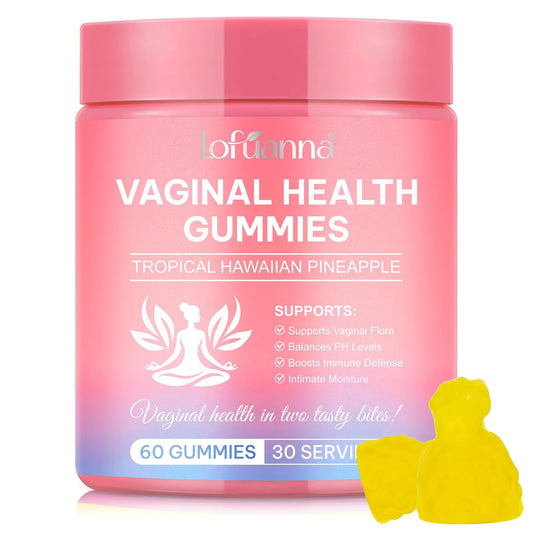 ADSBJUX Vaginal Probiotics Pineapple Gummies bottle label