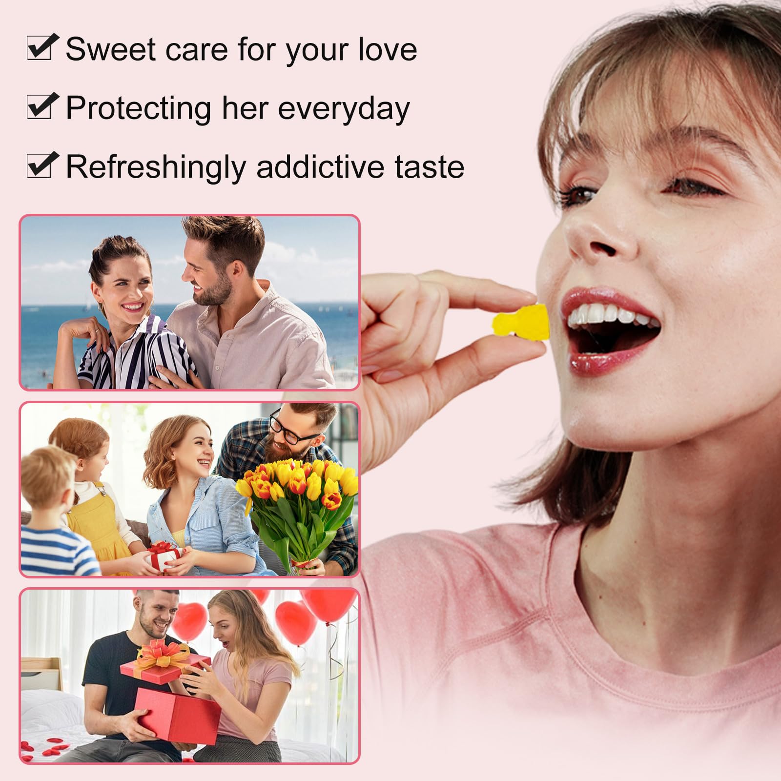Women's probiotic gummies in pineapple flavor