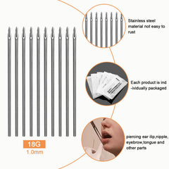 ADULLPONY sterile disposable piercing needles ensuring clean work and minimized cross contamination.