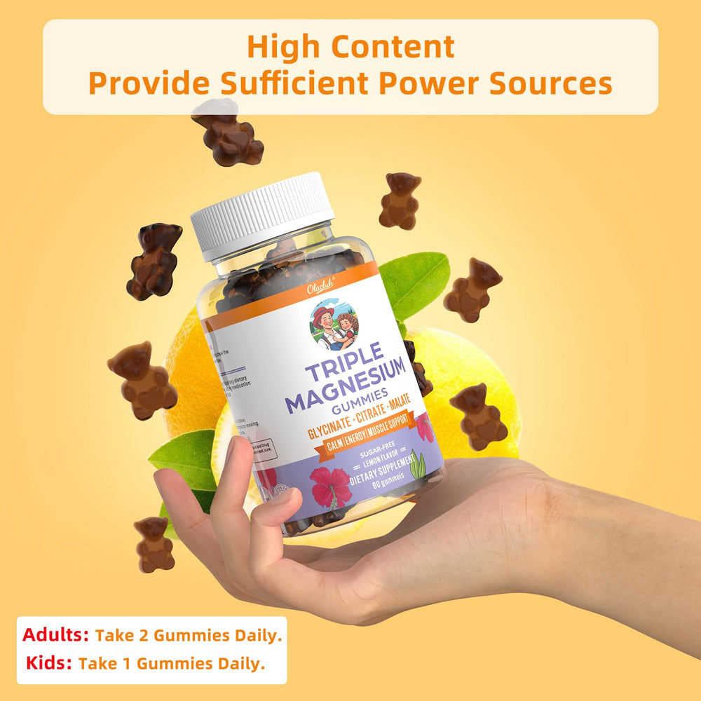 Adults and kids enjoy daily magnesium glycinate gummies for calm and sleep support