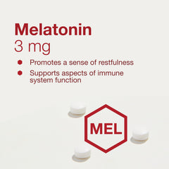 Adult sleep support melatonin chewable lozenges in package.