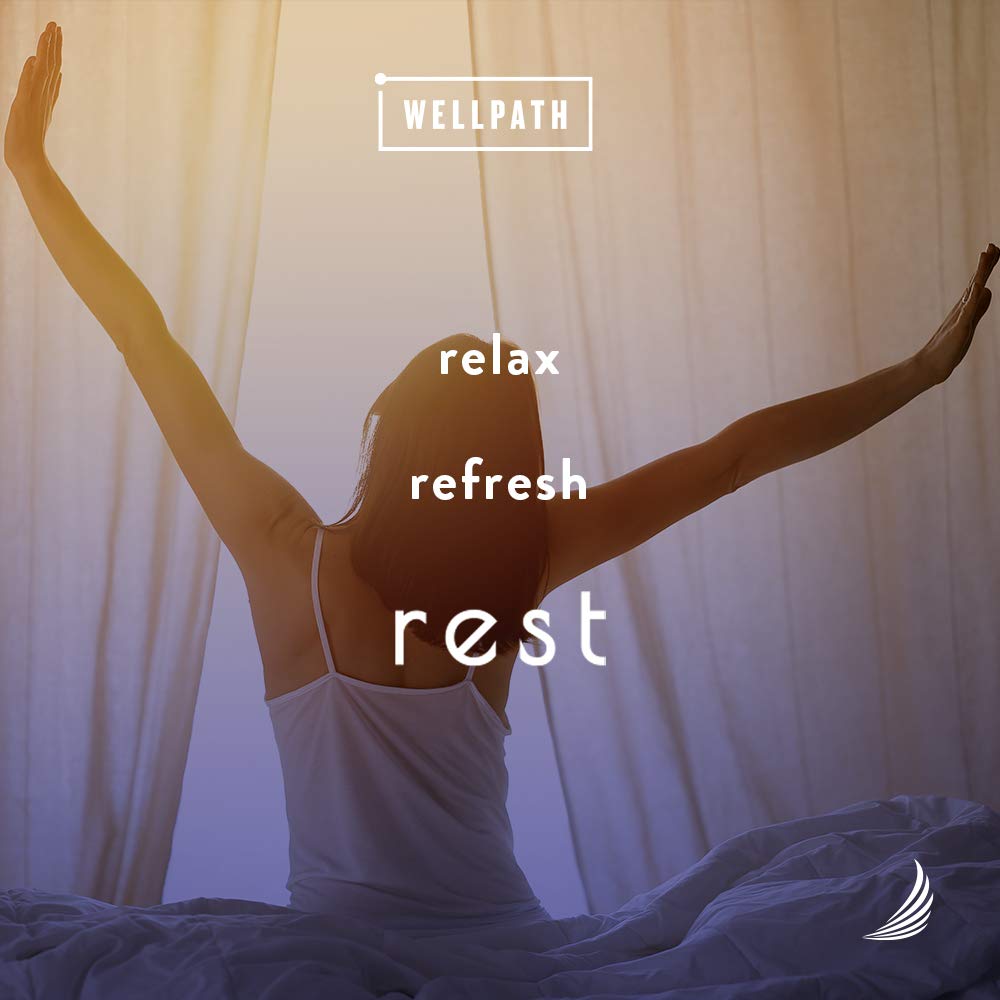 Adult sleeping peacefully with WellPath Rest