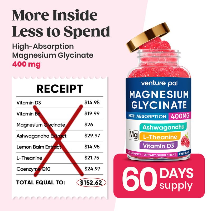 Adults and teens daily wellness magnesium glycinate gummies
