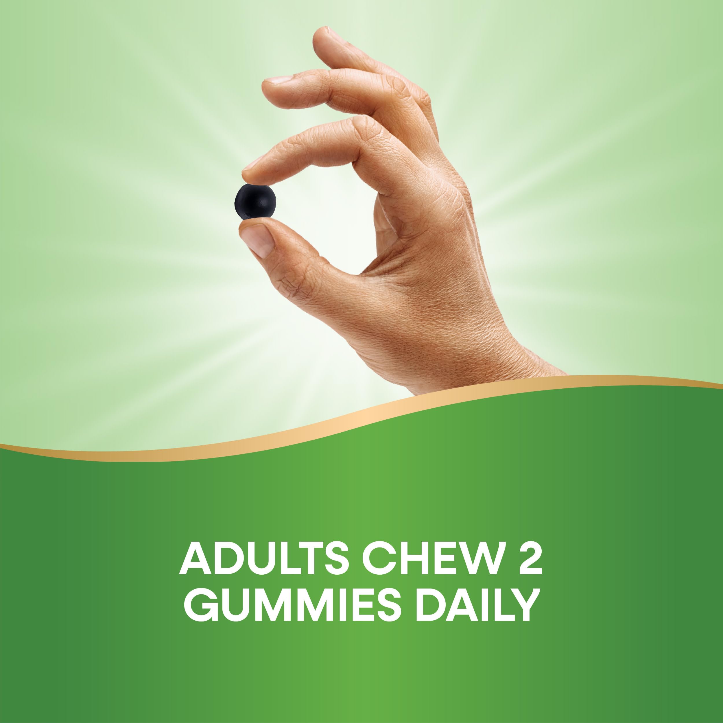 Adult dosage: chew 2 gummies daily
