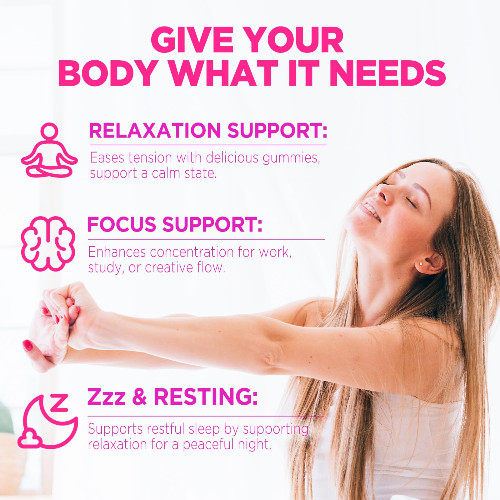 Adults dosage illustration for L-Theanine gummies