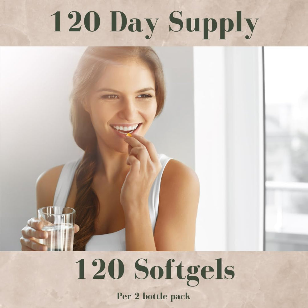 Bottle back view with supplement facts for AstaQuil 12mg