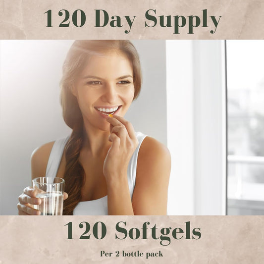 Bottle back view with supplement facts for AstaQuil 12mg