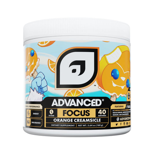 Advanced Focus Orange Creamsicle bottle label