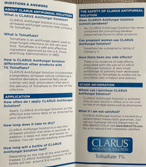 Advanced Footcare Clarus Solution nozzle close-up shows precise, easy dispensing.