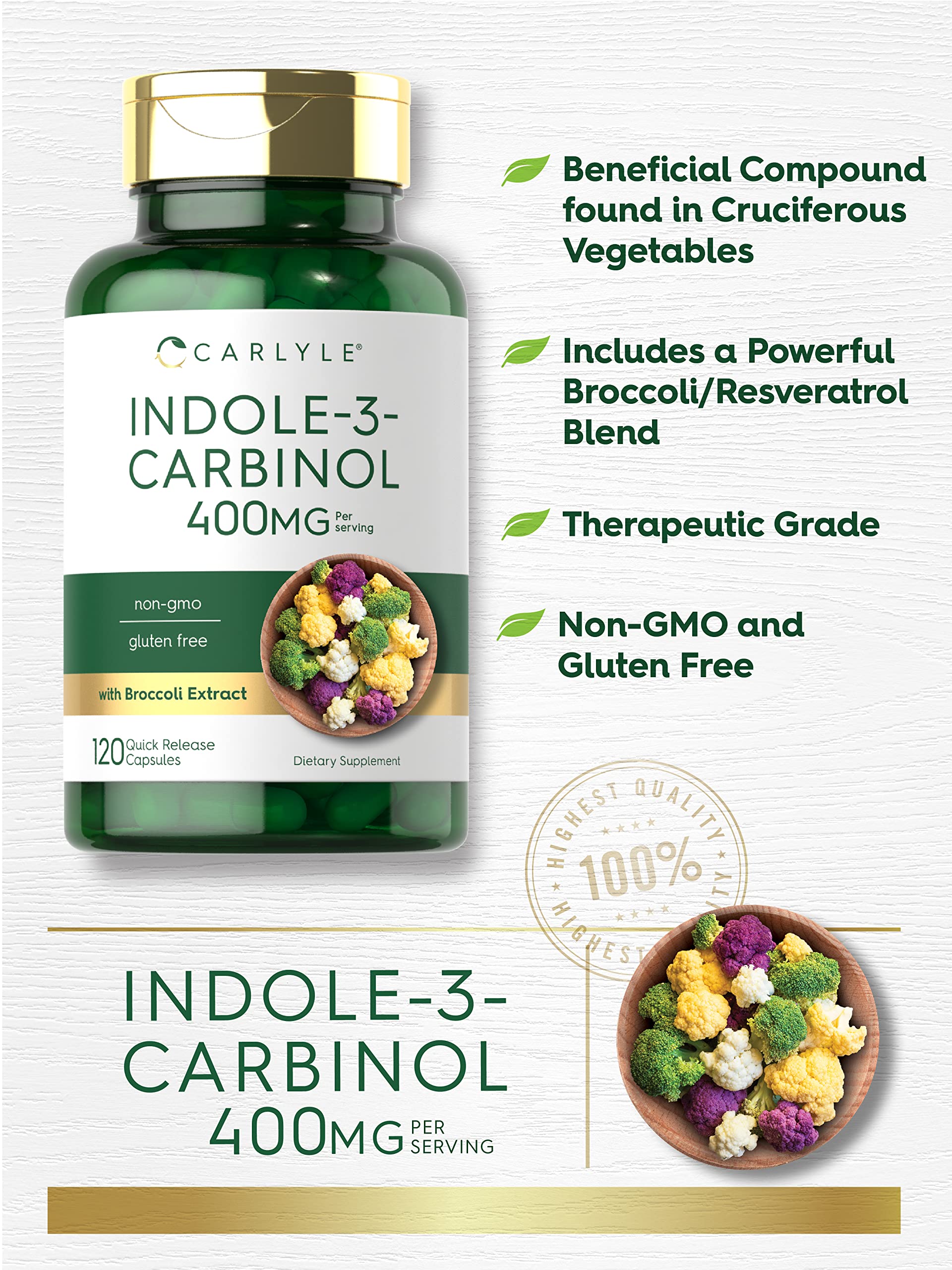 Advanced formula i3c 400mg packaging
