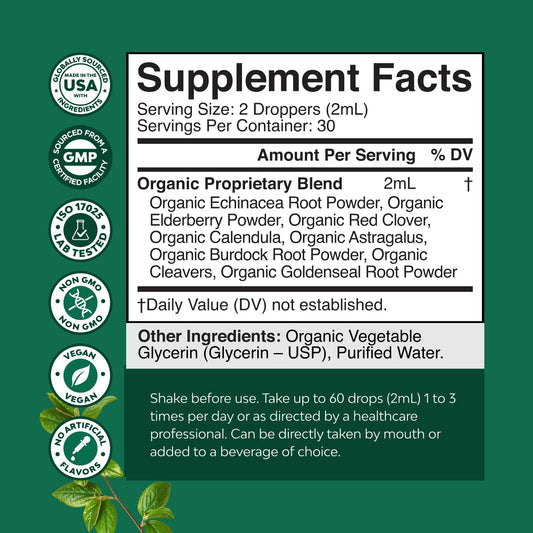 Advanced formula herbal lymphatic support drops