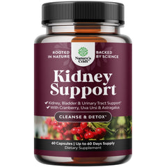 Bottle of Advanced Kidney Support Supplement with 60 capsules