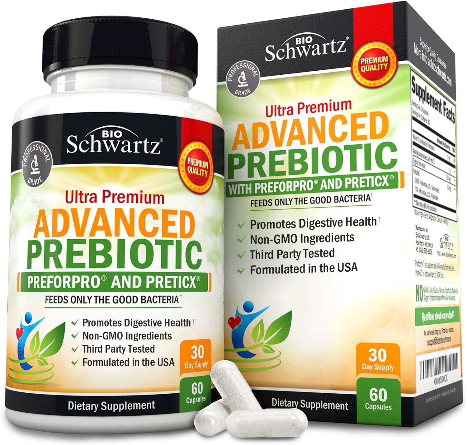 Advanced prebiotics digestive health banner