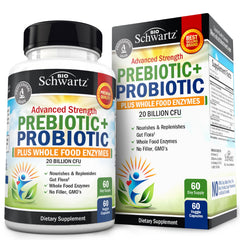 Advanced Prebiotics and Probiotics bottle – 60 capsules