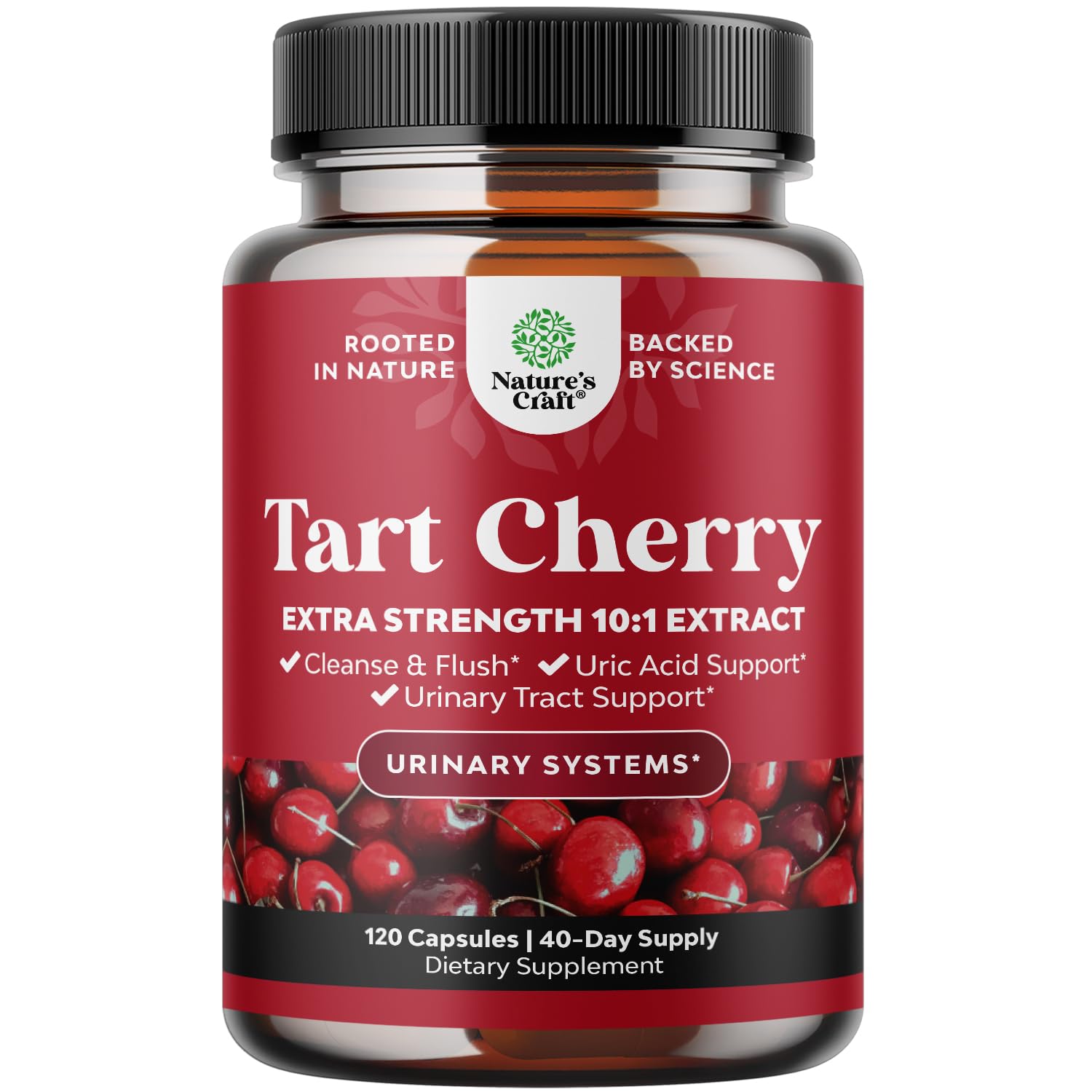 Advanced Tart Cherry Extract Capsules bottle - 120 count