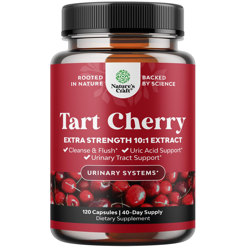 Advanced Tart Cherry Extract Capsules bottle - 120 count