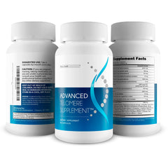 Daily capsules in a bottle on a white background