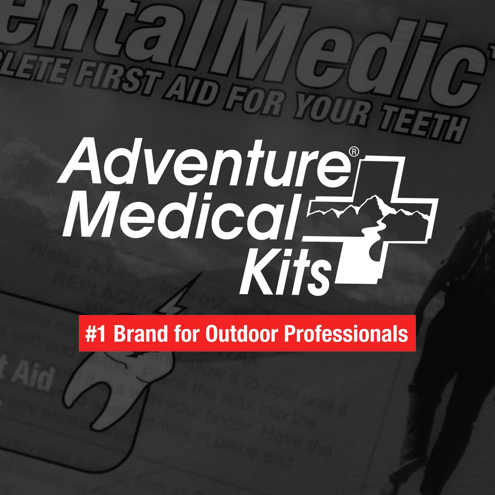 Organized contents of the dental emergency kit ready for use