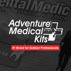 Organized contents of the dental emergency kit ready for use