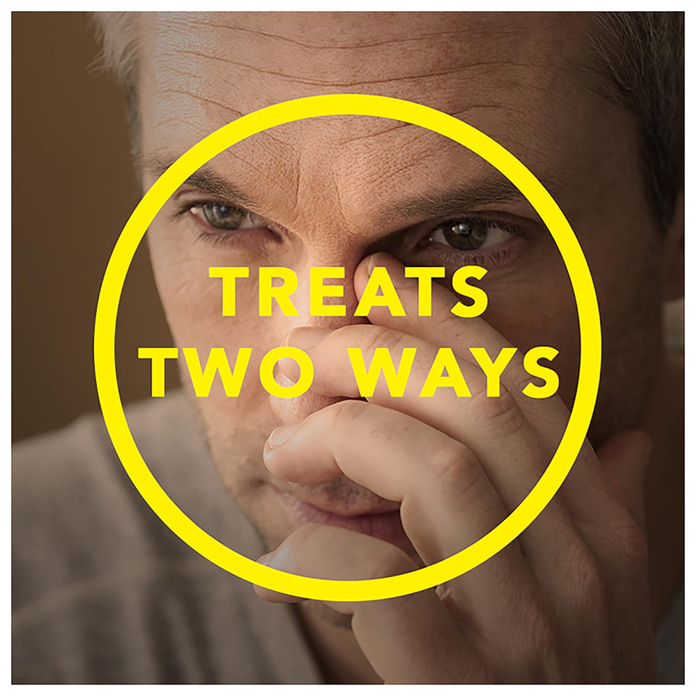 Advil sinus congestion scene illustrating relief from pressure.