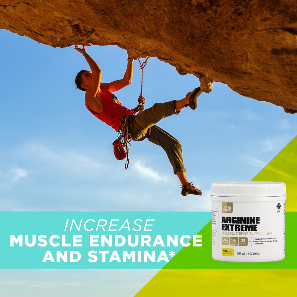 Preparing a pre-workout shake with Arginine Extreme
