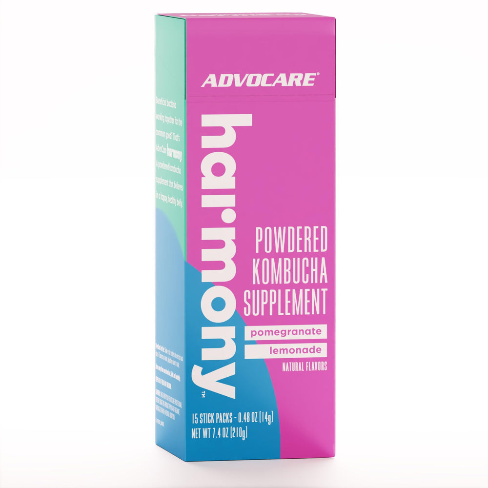 AdvoCare Harmony stick pack ready to mix with water