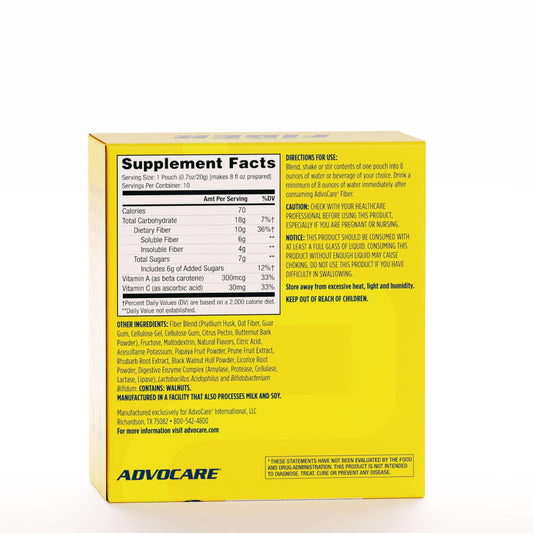 Close-up of psyllium husk and other ingredients used in AdvoCare Fiber