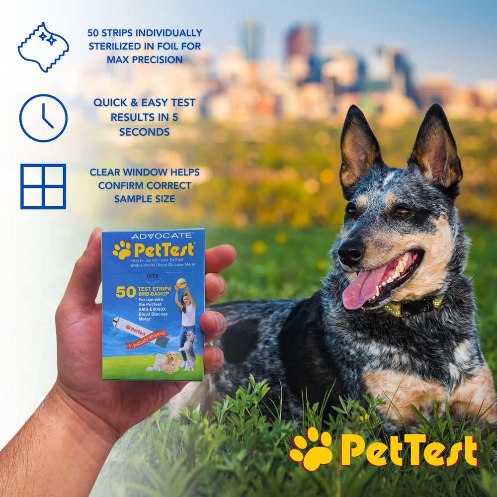 Advocate PetTest lancing-site compatibility enables comfortable sampling for pets