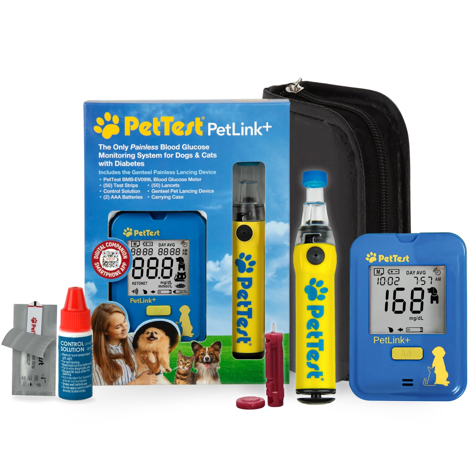 Advocate PetTest painless glucose kit unboxed for quick pet testing