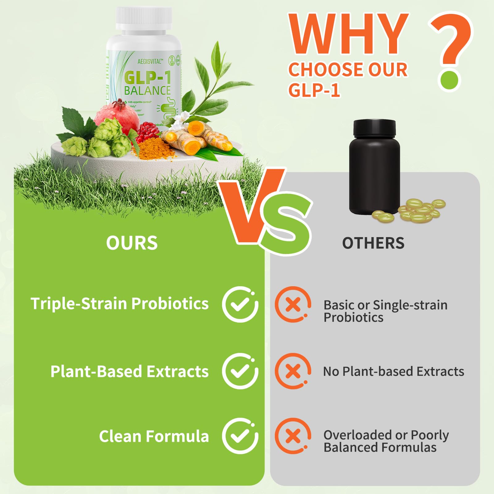 Digestive health concept with gut-friendly bacteria