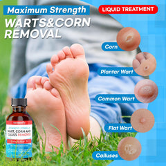 Aemerry liquid-salicylic-acid formula drops highlight precise treatment for feet.