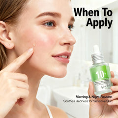 AEMRTJG Azelaic Acid 10% serum routine-use scene suggests daily care benefits.