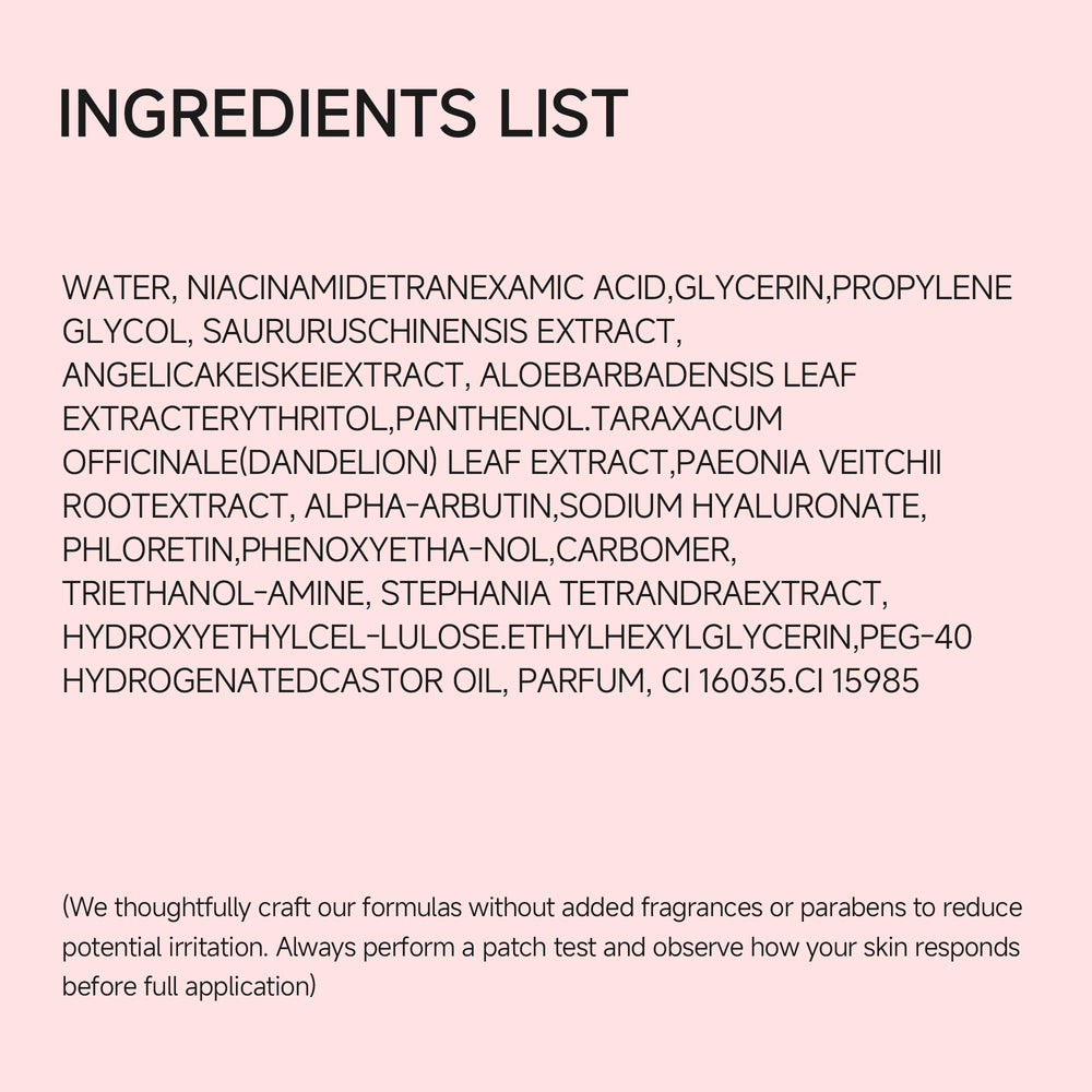 AEMRTJG Niacinamide TXA serum bottle with clear labeling for easy routine