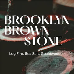 Aera Brooklyn Brownstone refill guaiacwood note emphasizes smoky depth for entryways and cozy evenings.