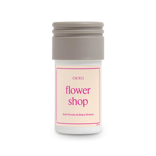 AERA Flower Shop refill bottle with key lime and cool mint for a refreshing room aroma.