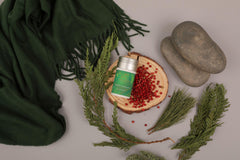 Ho Wood note close-up on essential oil refill packaging