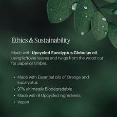 Aera Good Riddance bottle highlighting upcycled ingredients and eco-friendly scent