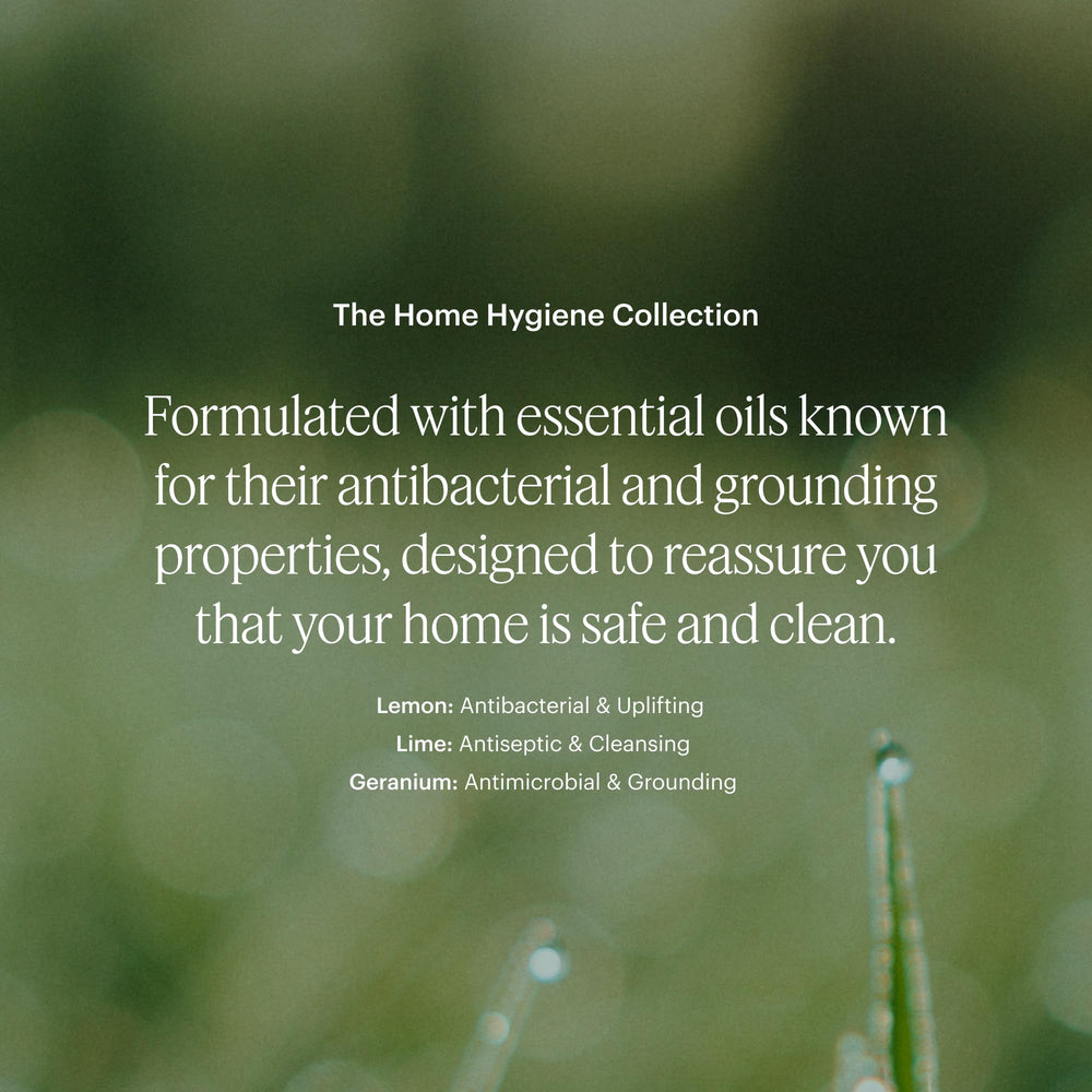 Close-up of lemon, lime and geranium notes from Aera Citrus and Sage.