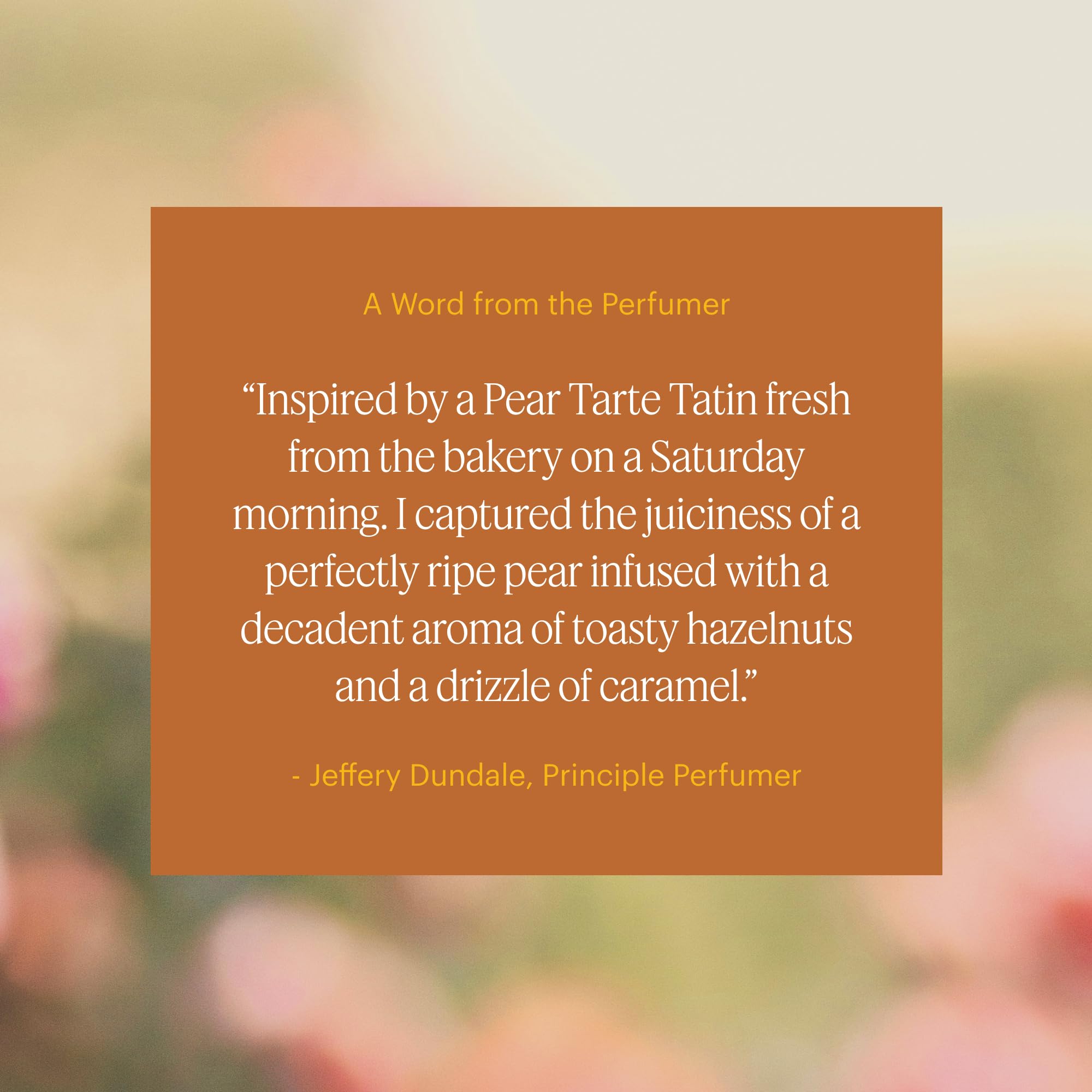 Notes of caramelized sugar and mint in the fragrance