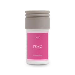 Aera Mini Rose scent refill bottle on a white background