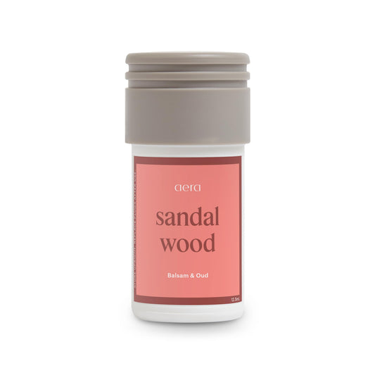Aera Mini Sandalwood fragrance bottle close-up