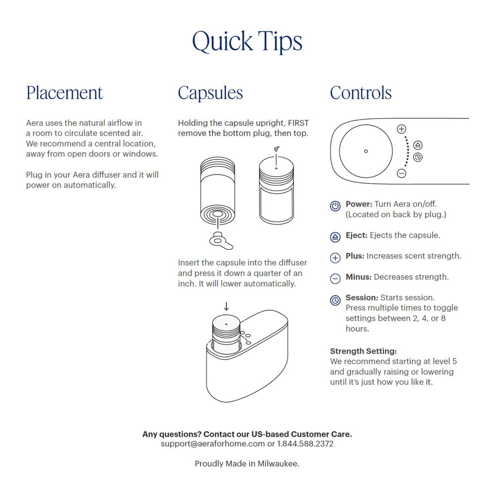 AERA Mini spring fragrance ambiance in a bright living space