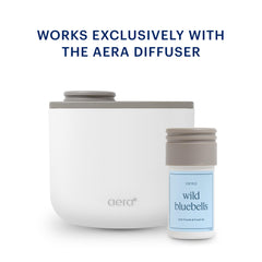 Aera Mini Wild Bluebells bottle cap ensuring leak protection and fragrance freshness.