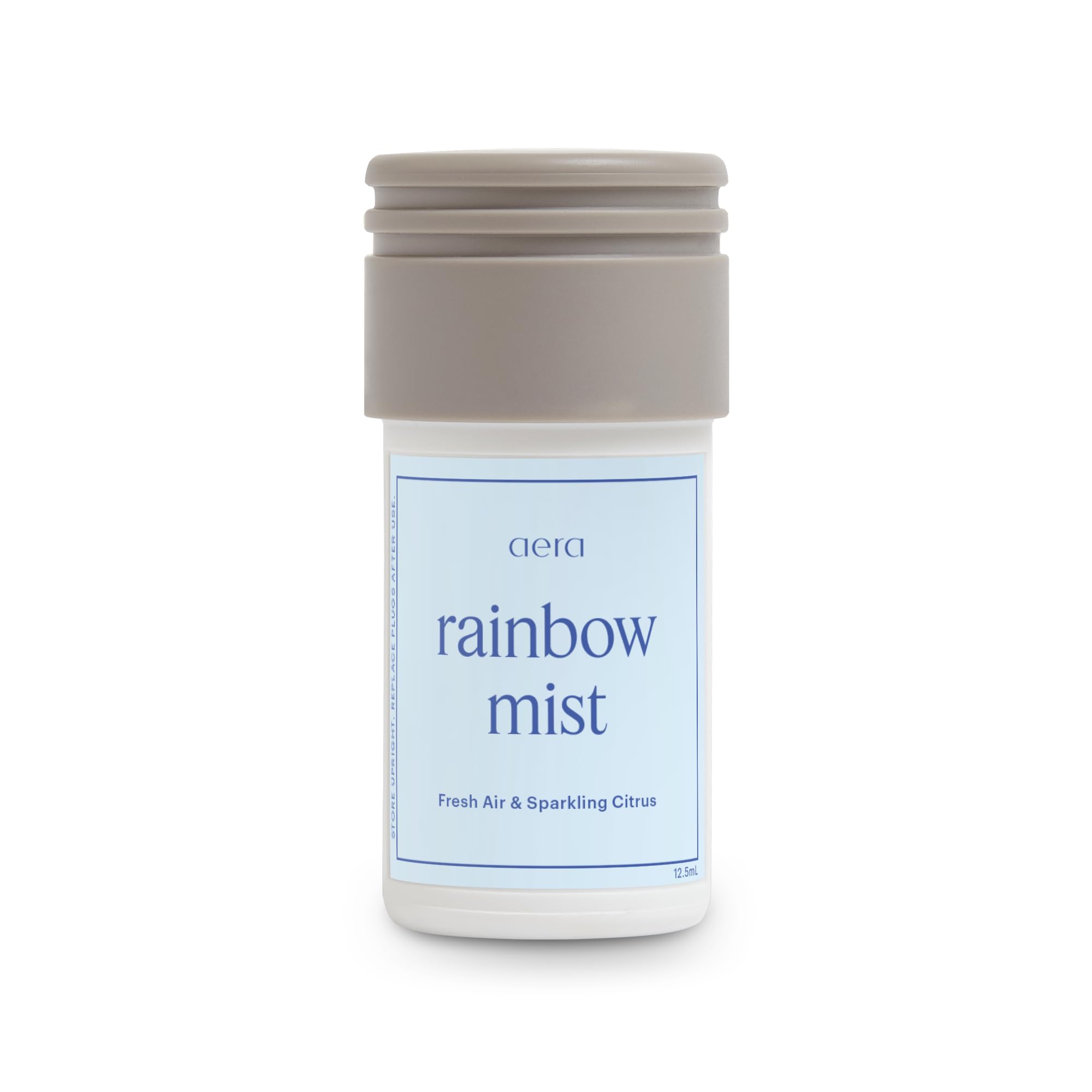 AERA Rainbow Mist bottle cap close-up for a refreshing room fragrance.
