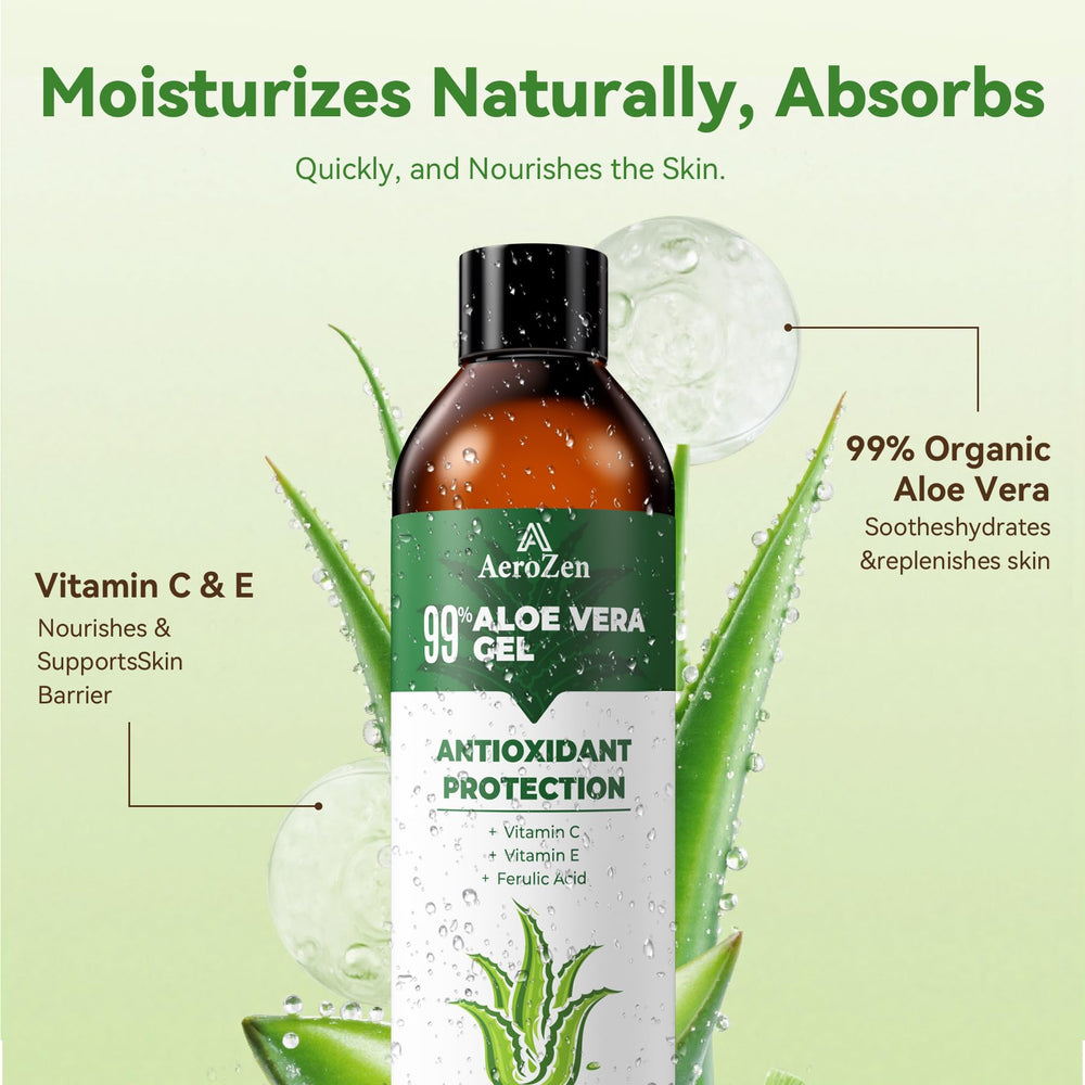 Aero Zen Aloe Gel used as a hair moisturizer for scalp comfort.